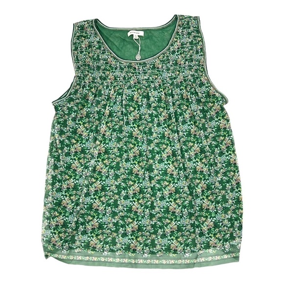 MAX Studio - Womens Green Floral Mesh Pullover Top Size Large NWT - Picture 6 of 12